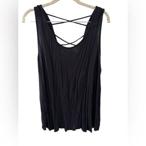 Apt.‎ 9 Black Crisscross Back Top